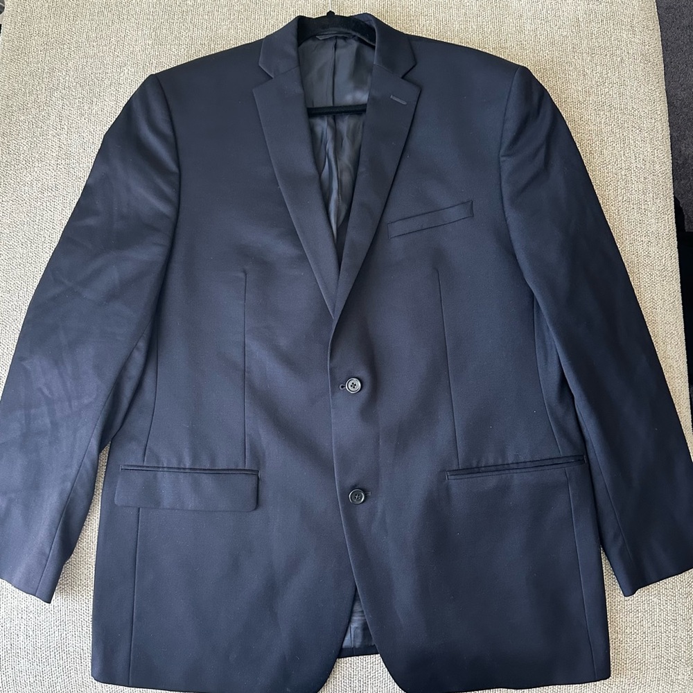 Joseph Abboud Midnight Blue Men's Wool Suit